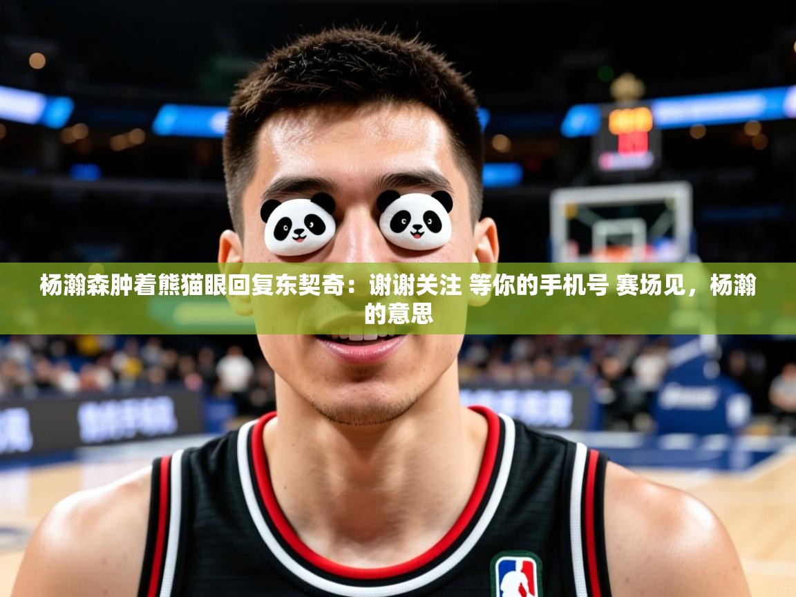 2025爱游戏体育在线娱乐杨瀚森肿着熊猫眼回复东契奇：谢谢关注 等你的手机号 赛场见，杨瀚的意思  第3张